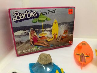 Barbie Play Pak The Beach Scene 1980