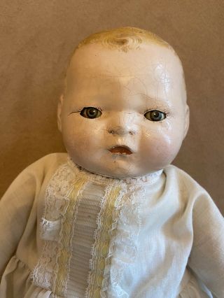 Antique Vintage Composition & Cloth Century Baby Doll 15 "