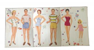 Here’s The Bride 1950’s Vintage Paper Doll Set.  Old Stock.  Uncut. 2