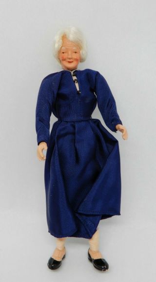 Vintage Caco Grandmother Doll Dollhouse Miniature 1:12