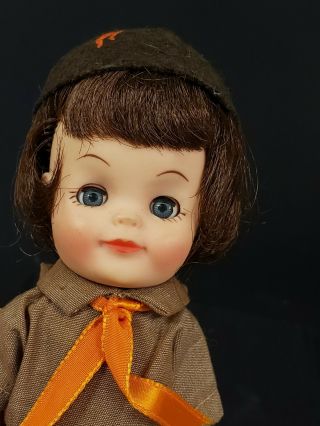 VINTAGE EFFANBEE OFFICIAL BROWNIE GIRL SCOUT DOLL 8.  5 