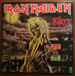 Iron Maiden Killers Vinyl Lp (1981) St 1 - 12141 Rare Zero Scratches