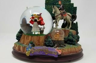 Rare Sleeping Beauty Once Upon A Dream Musical Snow Globe - Storybook