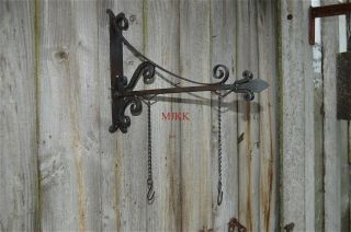Antique Style Wrought Iron Sign Board Hanging Bracket Shop Sign House Name Rhb1