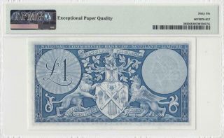 1959 NATIONAL BANK OF SCOTLAND 1 POUND 396247 RARE ( (PMG 66 EPQ)) 2