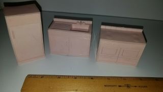 Vintage Multiple Products/MPC Pink Plastic Dollhouse Furniture 2