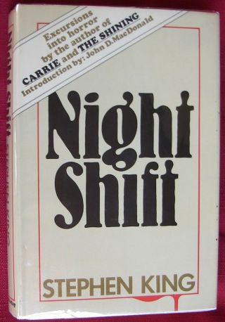 Night Shift By Stephen King (1978,  Hardcover) - Hc,  Dj - Orig.  Bce - Rare -