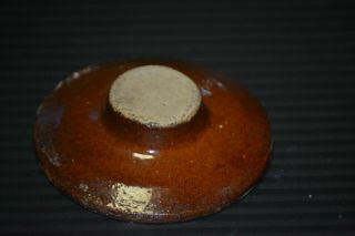 Stoneware Crock Lid Albany Slip 3 3/4 " Diameter