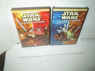 Star Wars - Clone Wars Volume 1 & 2 Rare Animated Dvd Set