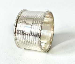 Vintage 1934 Art Deco Solid Sterling Silver Napkin Ring - Northern Goldsmiths Co 3
