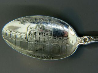 Auburn State Prison Sterling Souvenir Spoon Auburn,  Ny 1890 