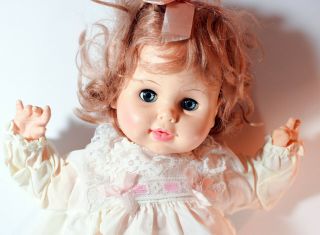 Vintage 17 " 1967 Horseman Baby Doll Blonde Hair Sleepy Eyes Soft Torso