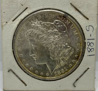 Antique 1881 S Morgan Silver Dollar San Francisco Vintage Collectible Coin