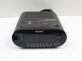 Sony Dream Machine Black Fm/am Alarm Clock Radio Icf - C218 -