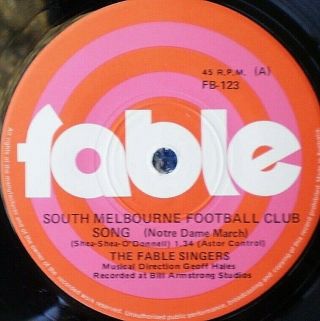 SOUTH MELBOURNE FOOTBALL CLUB SONG - THE BLOODS - VFL/AFL 