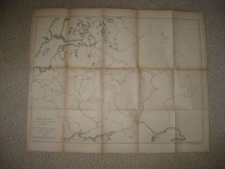 Huge Antique 1894 Russia Maritime River Map St Petersburg Astrakhan Moscow Rare