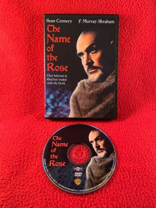 The Name Of The Rose Dvd Sean Connery 1986 F.  Murray Abraham Rare Region 1 Usa