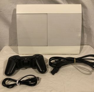Sony PlayStation 3 Slim CECH - 4001C 500GB Rare White Console W/ Controller 2