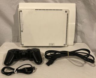 Sony PlayStation 3 Slim CECH - 4001C 500GB Rare White Console W/ Controller 3