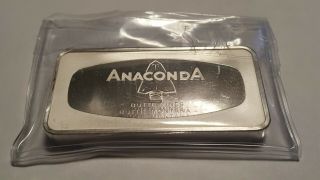 Rare Anaconda Butte Mine Fine Silver.  999 Bullion 4.  5 Ounce Collector Bar