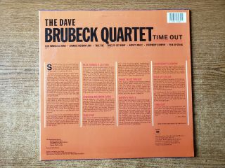 RARE REMASTERED 1987 - EXC The Dave Brubeck Quartet ‎– Time Out 40585 LP33 2