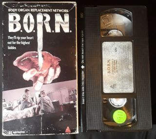 B.  O.  R.  N.  Body Organ Replacement Network Rare Prism Vhs 80s Horror Gore Troma