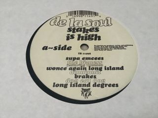 De La Soul stakes is high Vinyl album 1996 12 inch LP rare TB 1149B DJ Shadow 2