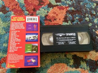 ROCK N LEARN Spanish VHS Volumes I & II 2001 GOOD Rare 55 Minutes 3