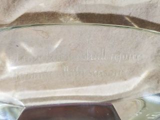 Steuben Crystal Engraved Art Glass Signed Rare Paperweight Khalil Gibran