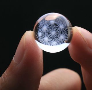 7.  6g Find Rare Natural Pretty Snowflake Phantom Quartz Crystal Sphere Ball91