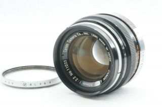 Rare " / Exc,  " Canon 50mm F2.  2 Leica Screw Mount L39 Ltm From Japan