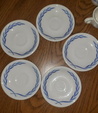Rare Tea Cup Set 5 Caribe China Made Expressly For United Nations Minners & Co 3