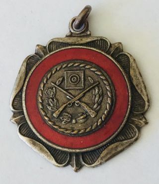 Rifle Gun Target Shooting 1952 Medal Award Authentic Badge Pin Rare Vintage (h4)