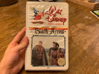 Walt Disney Home Video Black Arrow Vhs Rare Robert Lewis Stevenson Great Shape