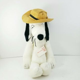 Rare Vintage 1975 Peanuts Snoopy Dog Brother Spike Large Plush 22 " Doll