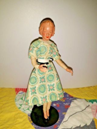 Vintage Caco Lady Mother Dollhouse Doll 1:12 Scale