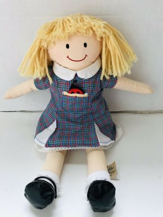 Rare 15” Nona/nicole? Plush Rag Doll Madeline Friend 2002 By Learning Curve