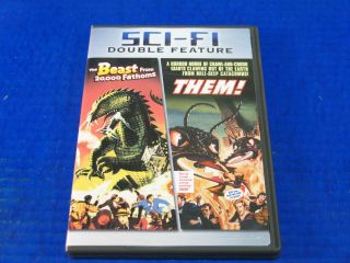 The Beast From 20,  000 Fathoms / Them (sci - Fi Double Feature) Rare Oop