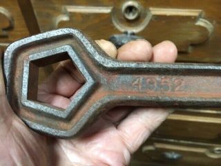 Vintage Fire Hydrant Wrench Spanner Wrench 13 " Long Antique Fire Fighting Tool