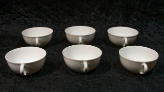 Set of 6 White Arzberg 293 Made in Germany Fine China Tea Cups 2