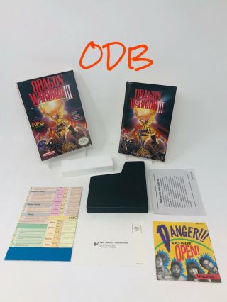 Dragon Warrior Iii (nintendo Entertainment System,  1992) - “cib” Minus Game Rare