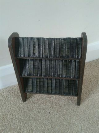 Rare Vintage Miniature,  Complete Of William Shakespeare In Tiny Book Case.