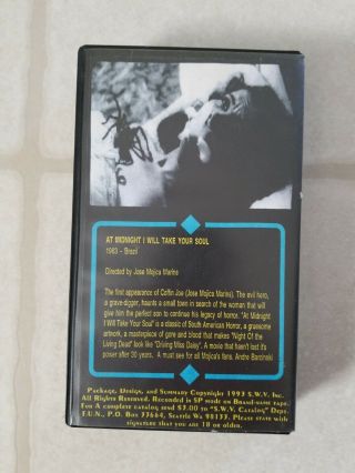 Coffin Joe - At Midnight I ' ll Take Your Soul - Something Weird VHS (- Rare) 2