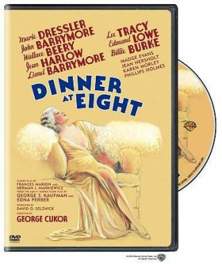 Dinner At Eight (1933) Rare Oop Dvd Comedy Star Filled Jean Harlow Barrymore