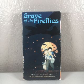 Grave Of The Fireflies Anime Vhs Rare Chicago Childrens Film Festival 1994