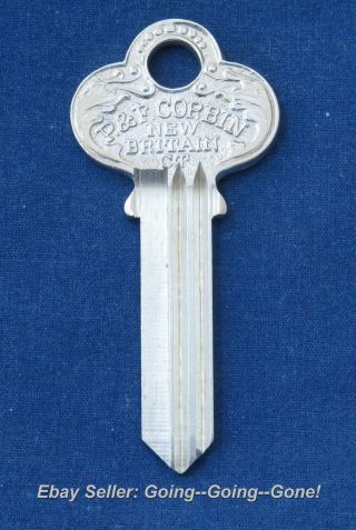 Rare P&f Corbin 63 1/4 Key Blank Co36 1001eg 100 Years Old Nos 6 Pin