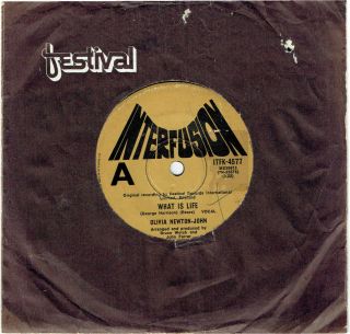 Olivia Newton - John - What Is Life (george Harrison) - Rare 7 " Vinyl Record 1972