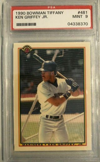 Ken Griffey Jr.  1990 Bowman Tiffany Psa 9 Rare 1 Of Only 3000 Made Invest