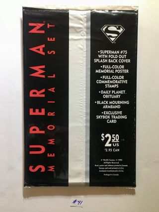 Superman 75 Death of Superman EXTREMELY RARE Item 41 2