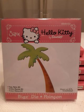 Rare Hello Kitty Palm Tree 2 Sizzix Die
